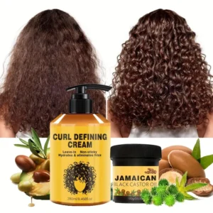 CURL GEL  para el Cabello  rizo dejando el cabello brillante.