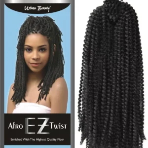 Peluca Hair Afro Ez Twist - Caja Sintética Trenzas, Ligera y Natural